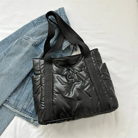 Product image of Polyester Tote Bag with Zipper from H&N Hearts online boutique