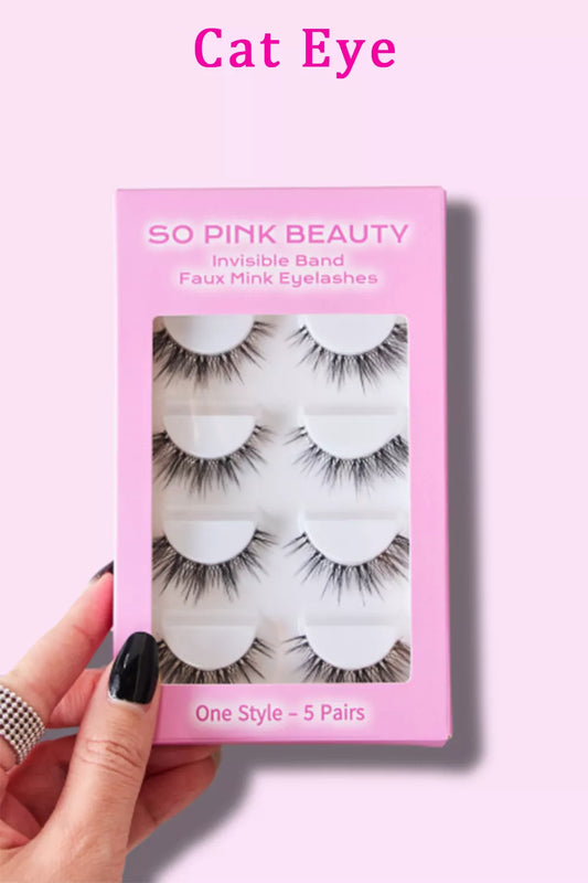 Product image of SO PINK BEAUTY Faux Mink Eyelashes 5 Pairs from H&N Hearts online boutique