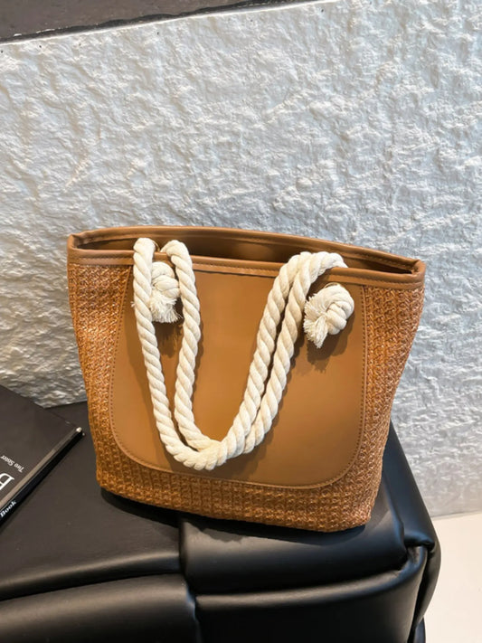 Product image of Rope Handle Straw Tote Bag from H&N Hearts online boutique