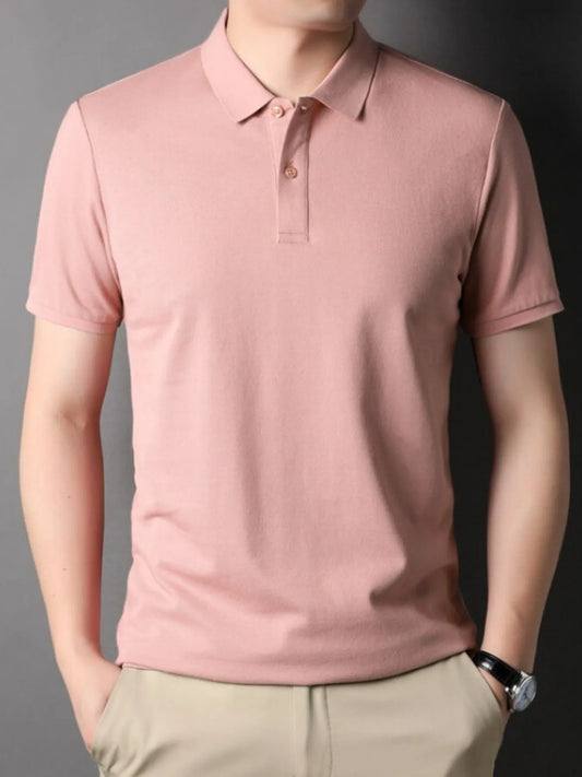 Product image of Men's Plus Size Slim Fit Short Sleeve Polo Shirt from H&N Hearts online boutique