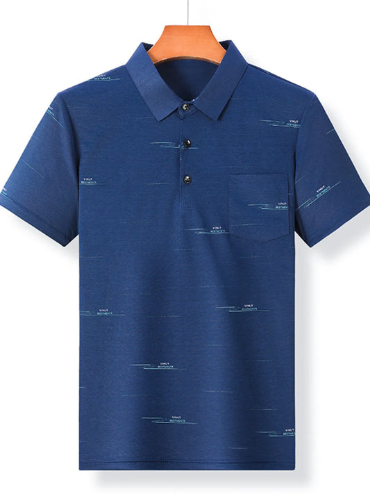 Product image of Men's Plus Size Embroidered Detail Short Sleeve Polo from H&N Hearts online boutique