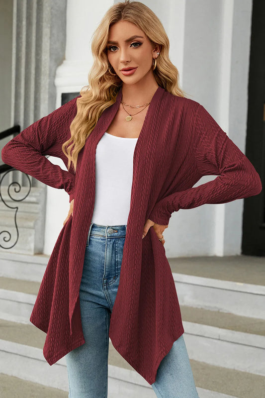 Product image of Open Front Long Sleeve Cardigan from H&N Hearts online boutique