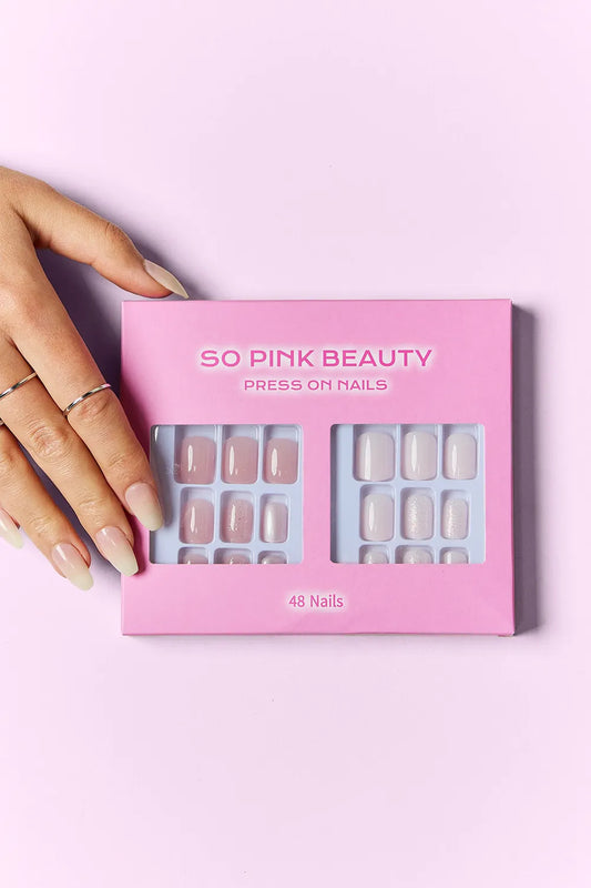 Product image of SO PINK BEAUTY Press On Nails 2 Packs from H&N Hearts online boutique