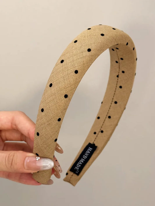 Product image of Polka Dot Polyester Wide Headband from H&N Hearts online boutique